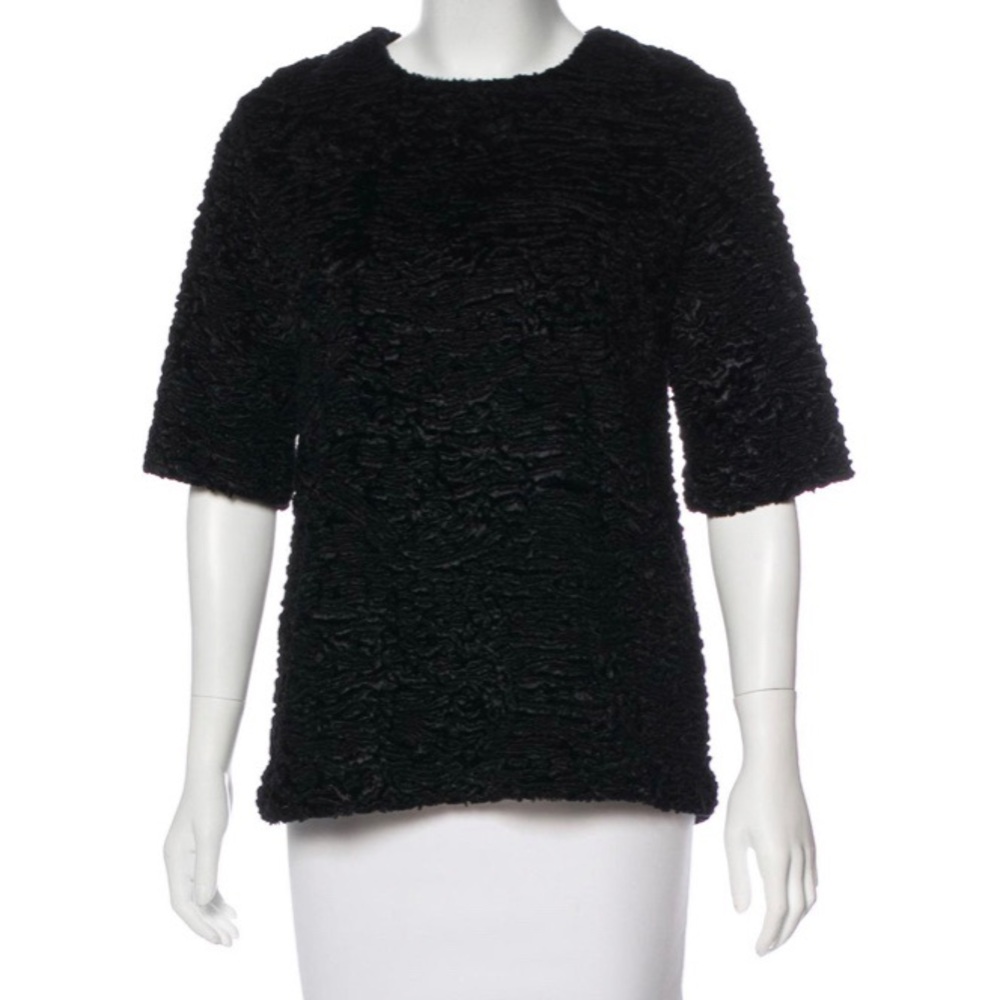 ALEXIS Chenille Funnel Neck Top Size Medium